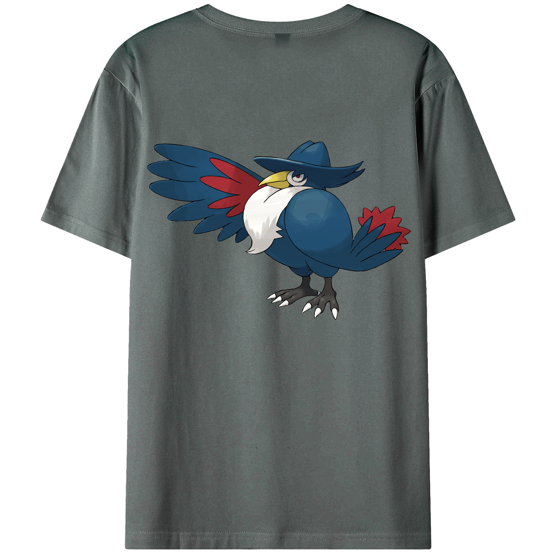（画像用） ポケットモンスター Pokémon 綿100％ メンズ半袖Tシャツ（バックプリント） 通気性